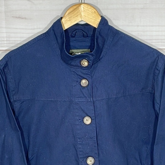 NWT Eddie Bauer Crop Jacket 3 Qtr Sleeve Atlantic Blue Size XXL - Picture 3 of 9